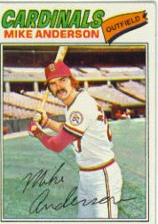 1977 Topps Baseball Cards      072      Mike Anderson